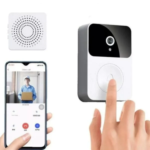 Campainha Com Câmera Vídeo Porteiro Sem Fio Wi-Fi - Image 3